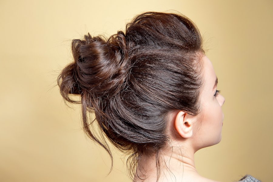 Kapsel met messy bun